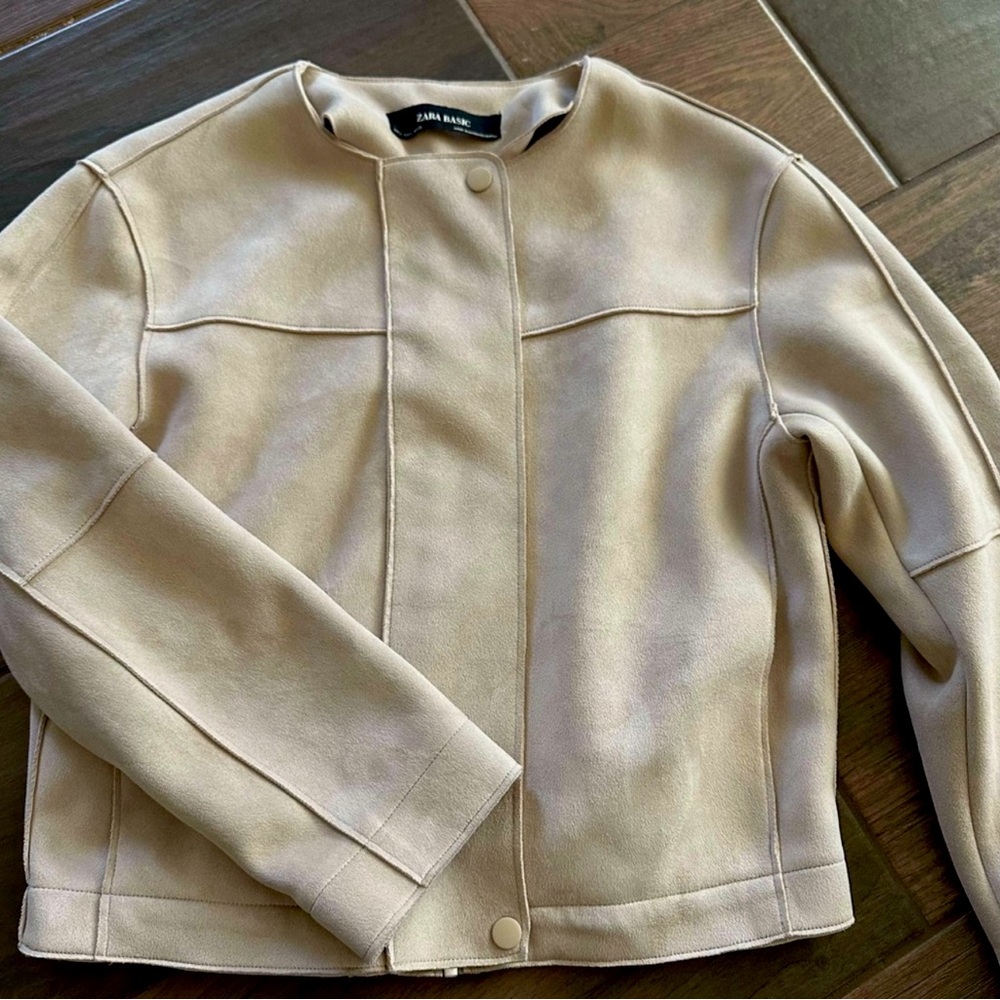 Zara jacket. Suede fabrics , perfect for Spring and Fall.